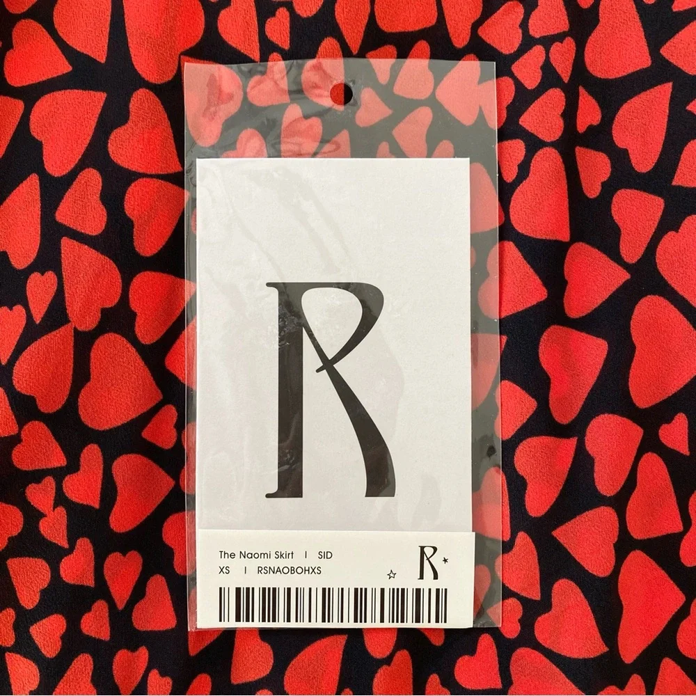 Realisation Par Naomi Skirt in 'Sid' Heart Pattern Size XS